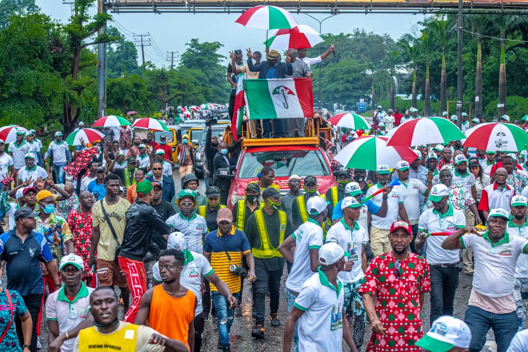 Supreme court verdict: Edo holds victory march for Obaseki as the governor of Edo State