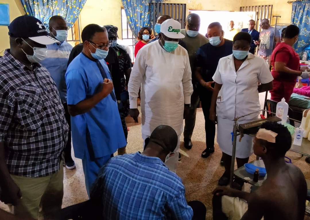 Enugu Cop's Misuse Of Fire Arm: Gov. Ugwuanyi Visits Victims, Pays Medical Bills