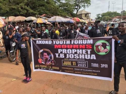 Ondo Youths Urge TB. Joshua Family To Bring Body Home For Burial