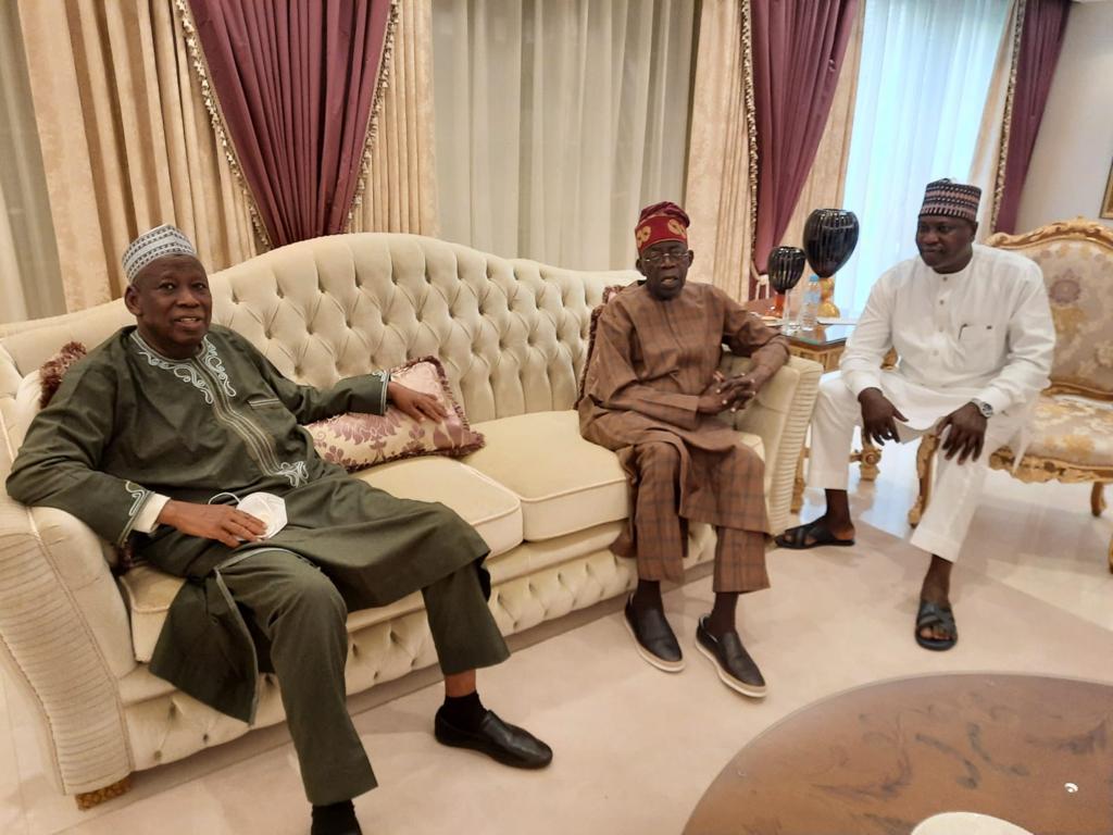 Ganduje, Kano Delegation Visit Asiwaju Bola Tinubu In London