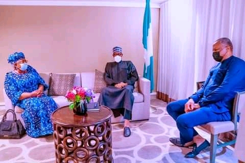 President Buhari Meets With Ngozi Okonjo-Iweala In New York