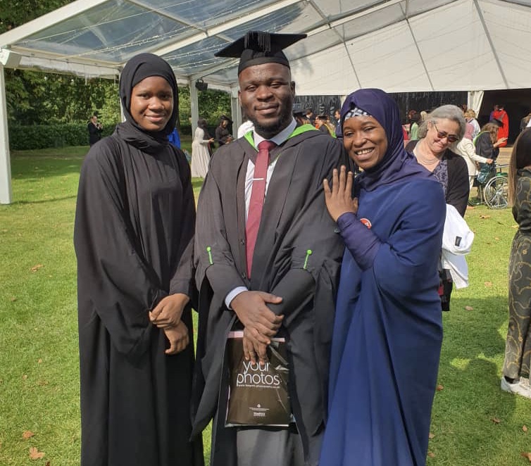 Amir, Aisha Yesufu's Son Graduates From Regent University London