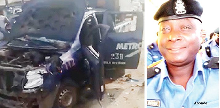 Lagos motorcyclists kill policeman, destroy patrol vehicles