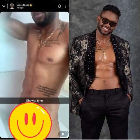 Nigerians reacts as BBNaija Cross’ SnapChat n*de video, flashes