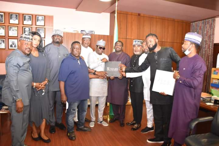 Voice For Change: Zack Orji, Mr. Ibu, Chiege Alisigwe Visit Femi Adesina