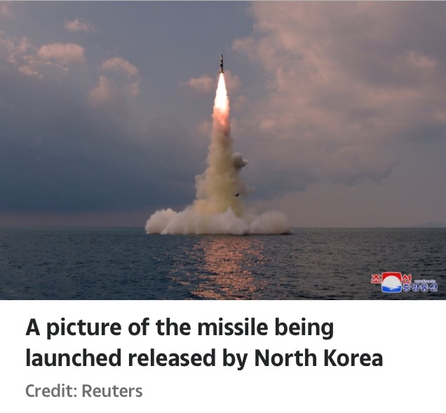 North Korea Fires Ballistic Missile From Submarine Towards Japan