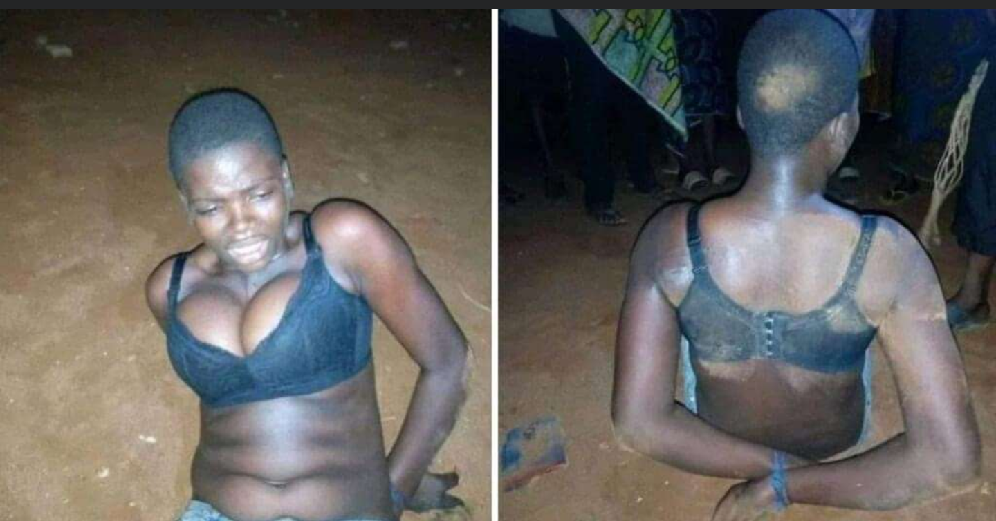 Female thief caught in an operation abandoned by her colleague