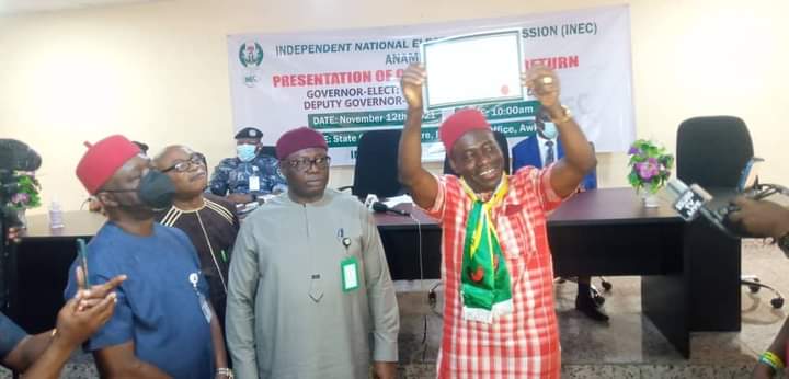 INEC Presents Certificates Of Return To Soludo, Ibezim