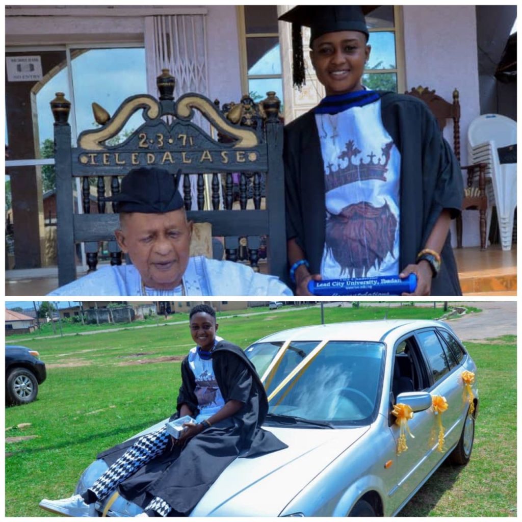 Alaafin Gifts Daughter, Princess Zainab, Car For Graduating With First Class