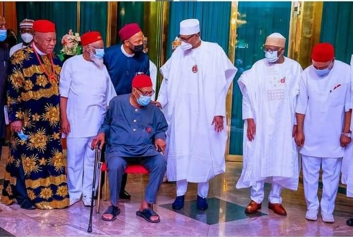 To release Nnamdi Kanu is difficult but i will consider - Buhari to Igbo leaders