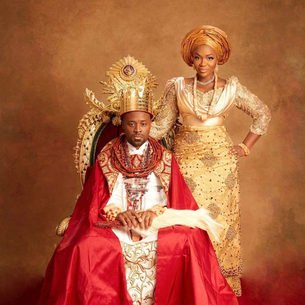 Olu Of Warri And Wife, Olori Atuwatse Celebrate Wedding Anniversary