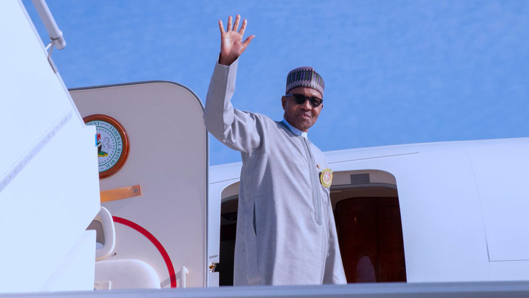 President Buhari Leaves Paris For Intra African Trade Fair In South Africa