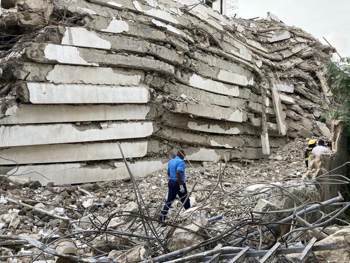 Driver Weeps As His America-Bound Passenger Was Trapped In The Ikoyi Collapsed Building