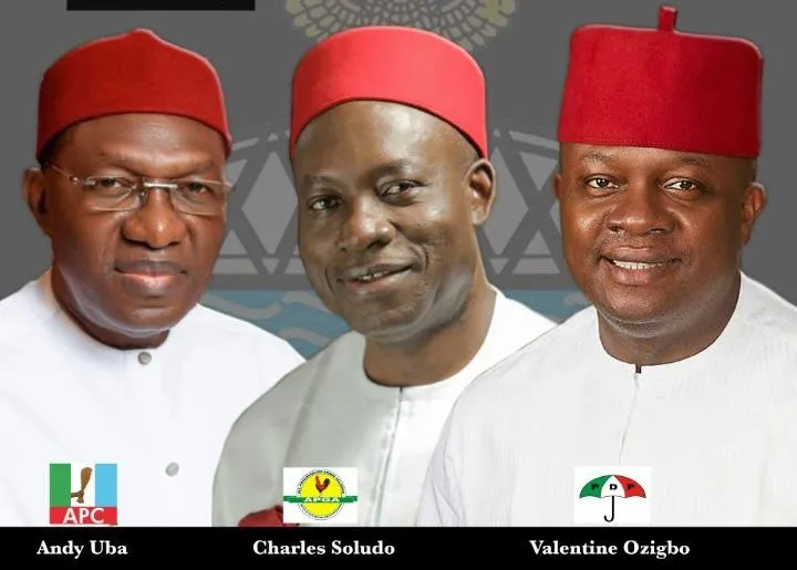 Anambra Election: Politics Of Denomination Looms Today As Soludo, Uba And Ozigbo Fight Tough To Succeed Obiano