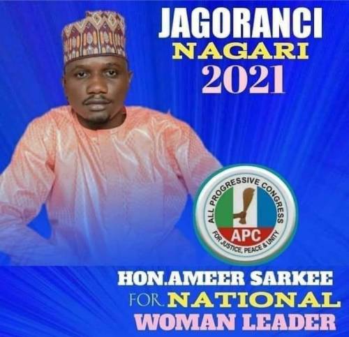 26-Yr-Old Man, Ameer Sarkee To Contest For APC National Women Leader Position