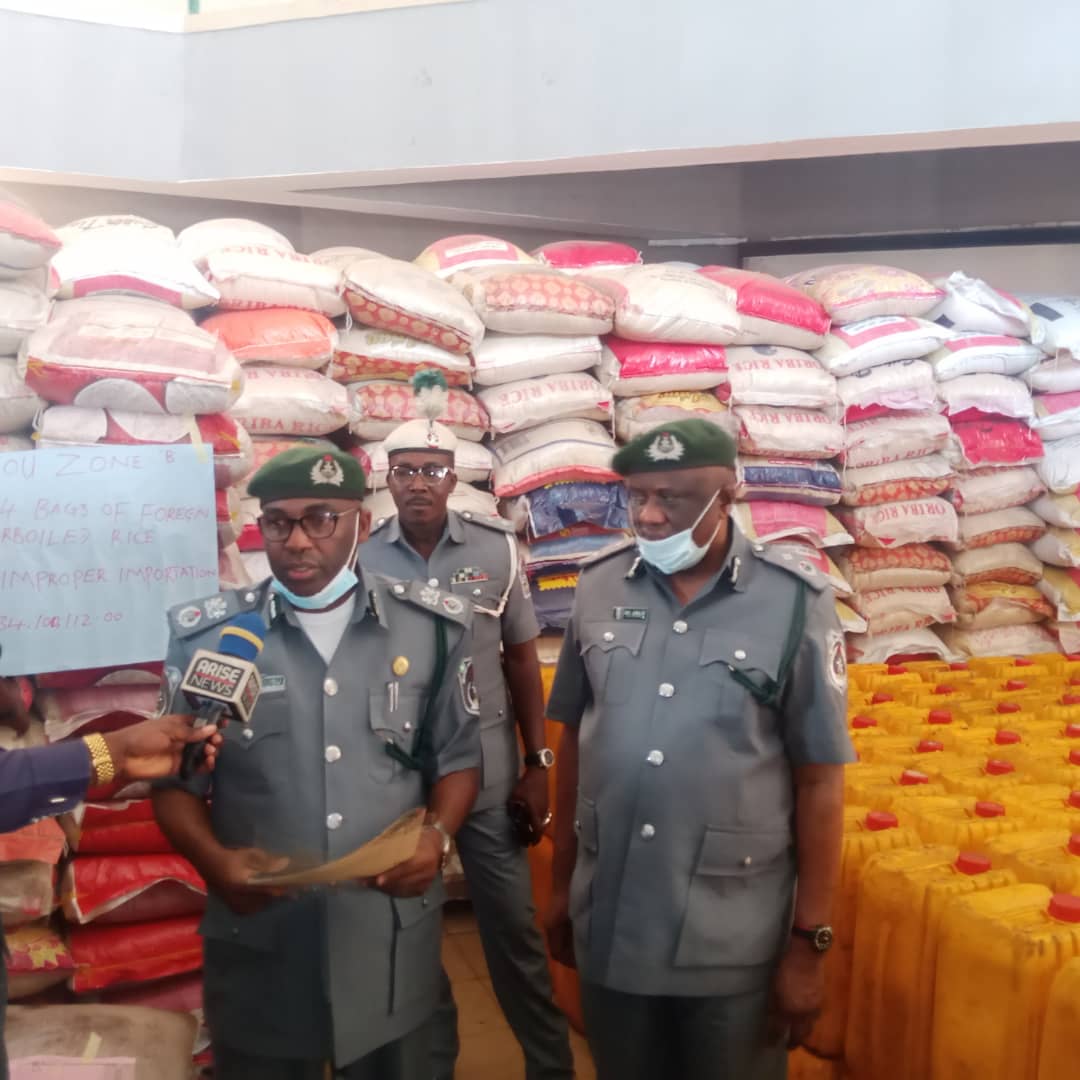 Customs FOU Zone B Seized Smuggled Items Worth Over N390m