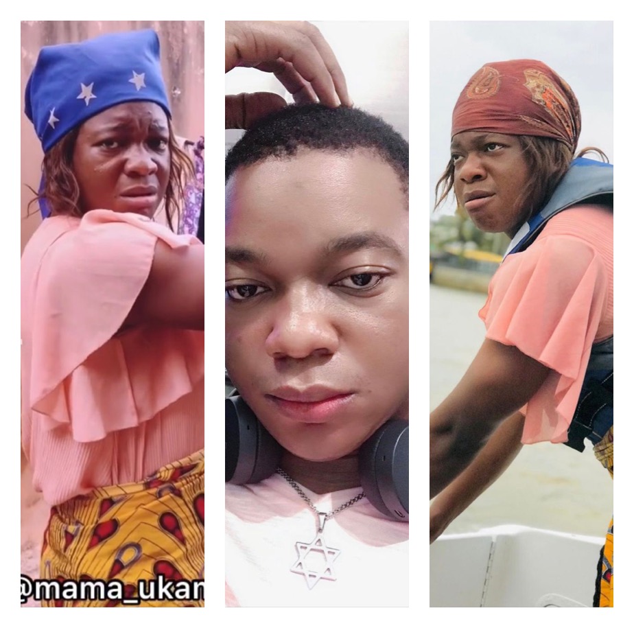 Behold the real face of “Mama Uka” the comedian that dresses in female attire in comedy skits