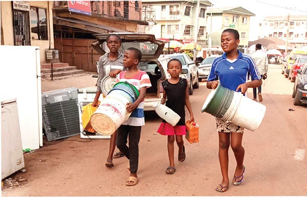 Enugu Residents Battle Water Scarcity Again, Buy Sachet Water For Bathing