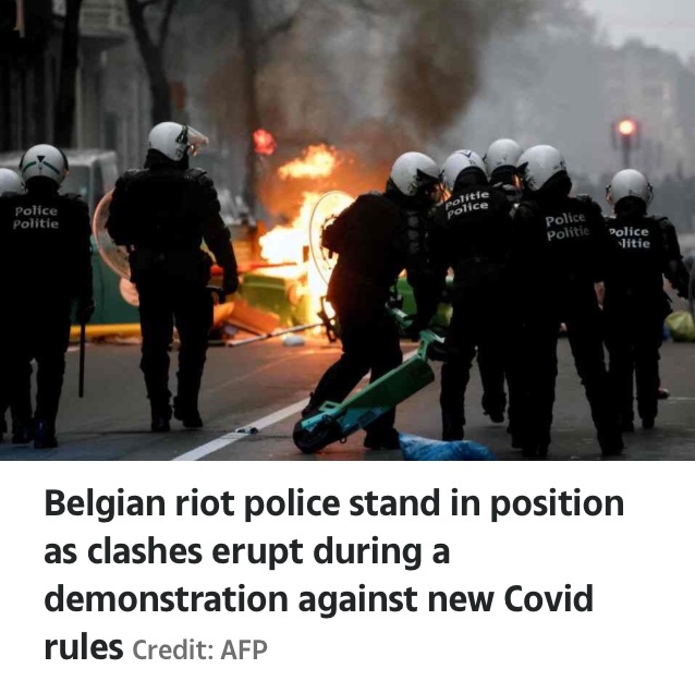 Anti-Lockdown Riots Erupt In Belgium As Protests Sweep Across Europe