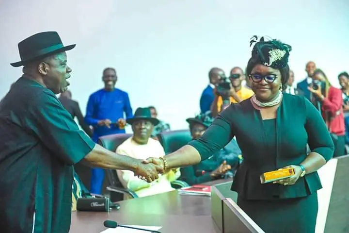 Gov Douye Swears In His Wife As High Court Judge Of Bayelsa