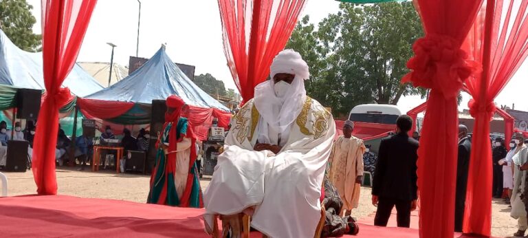 Buhari’s Son Turbaned In Daura, Becomes District Head Of Kwasarawa