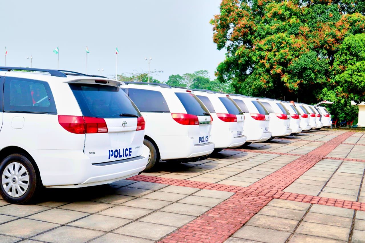 Security: Governor Udom donates vehicles, gadgets to Police