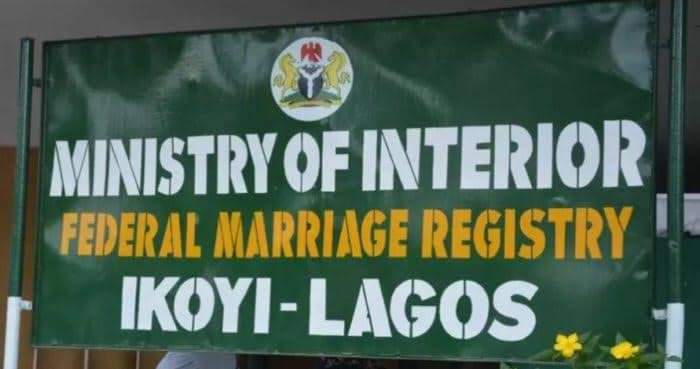 FG Debunks Reports That Marriages Conducted At Ikoyi Registry Are False