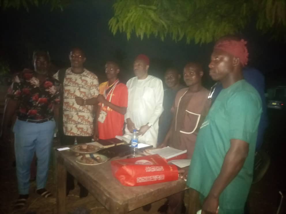 Ex International Boxer Presents Son, Chinaza Okoronkwo To Arochukwu Community