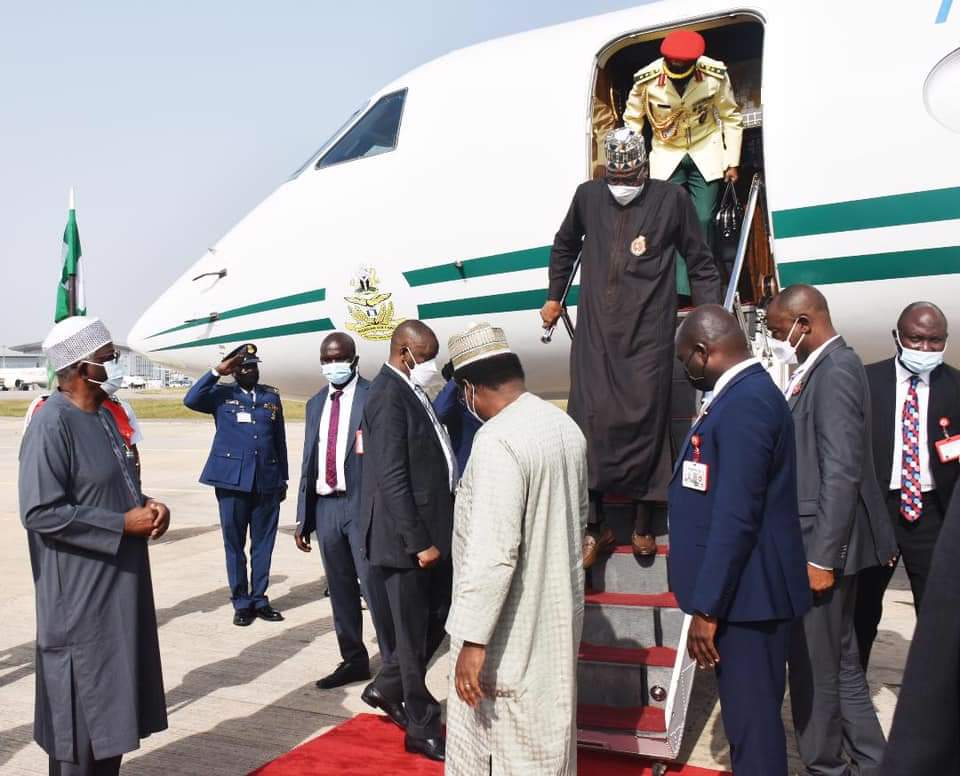 President Buhari Returns To Abuja From UAE