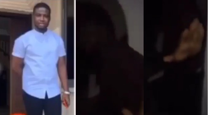 Video: As Lady Flogs Her Fiancé After She Caught Him Cheating