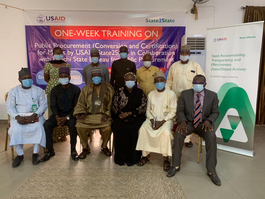 Bauchi Govt, USAID State 2 State Trains Select Public Officers on Public Procurement