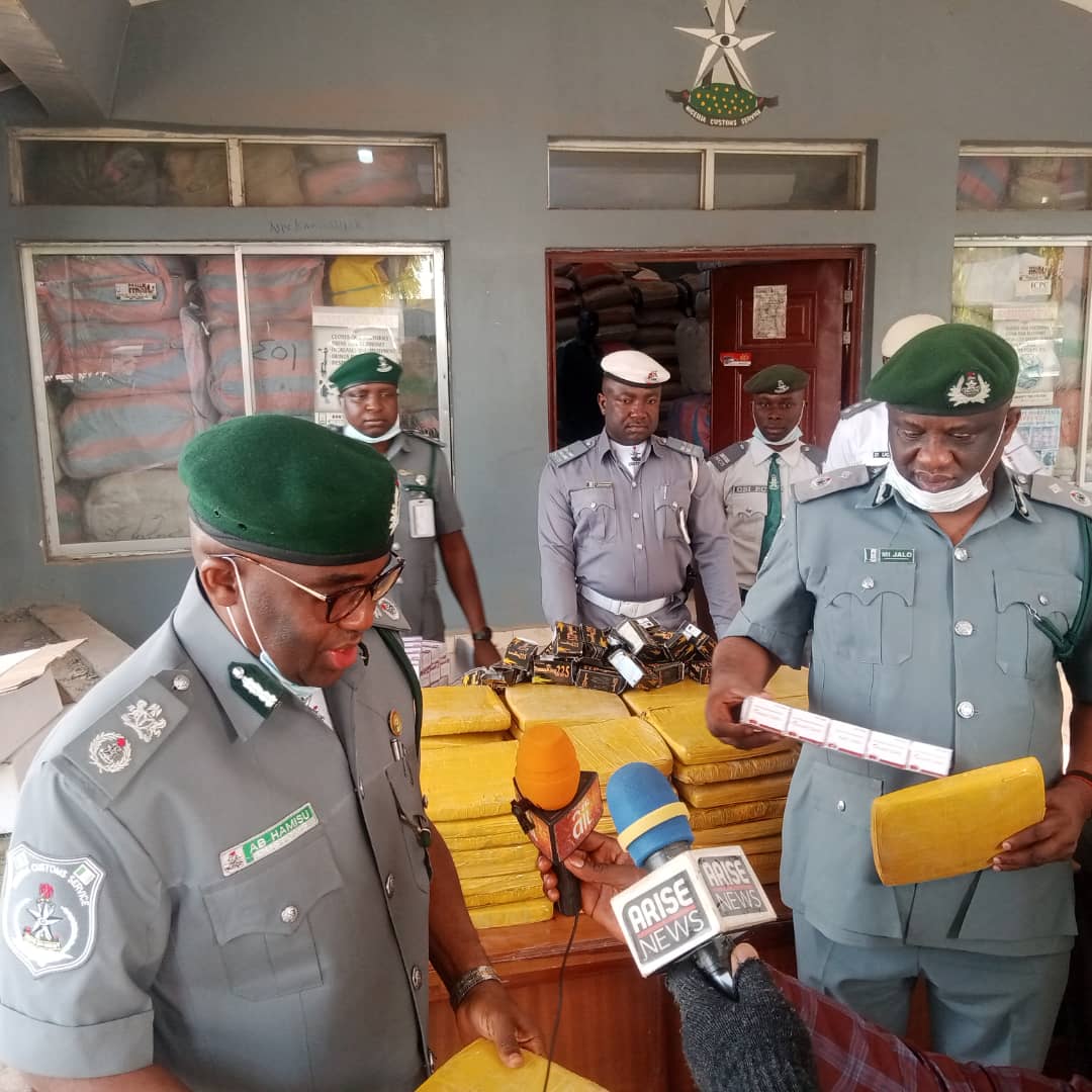 Kaduna Customs Seizes Indian Hemp, Other Drugs Worth Over N50m Being Transported To Bandits