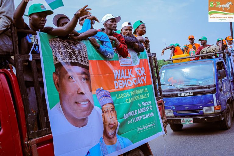 2023: SDP Supporters Organize ‘Walk For Democracy’, Canvasses Votes For Prince Adewole