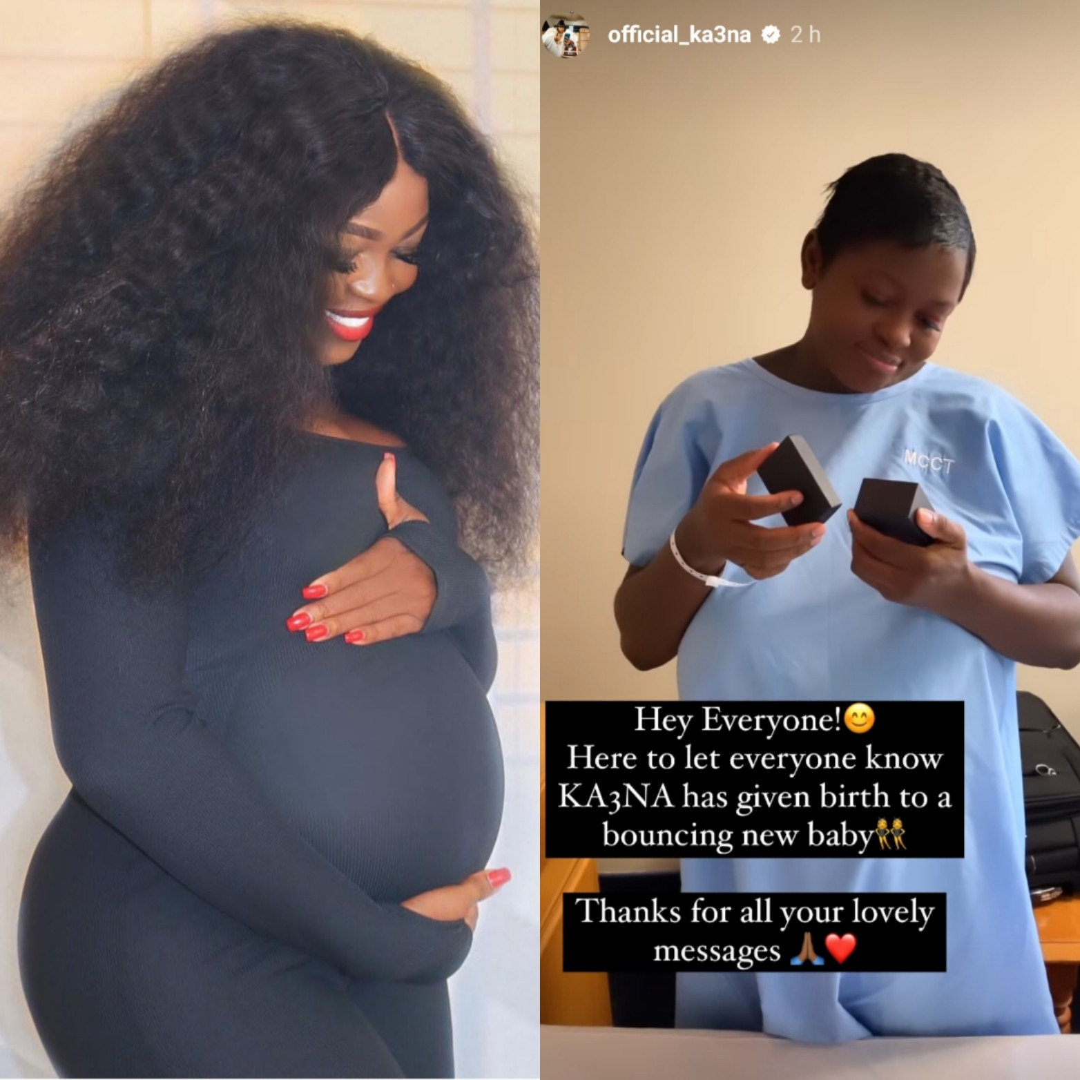 Big Brother Naija star Ka3na welcomes second child