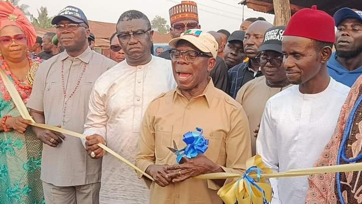 Oshiomhole Commissions Borehole Projects, Road in Edo North