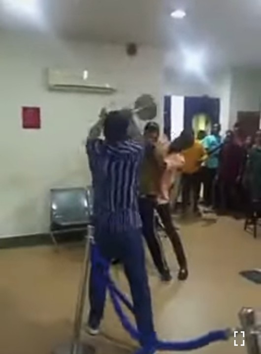 Customers Fighting Inside Banking Hall