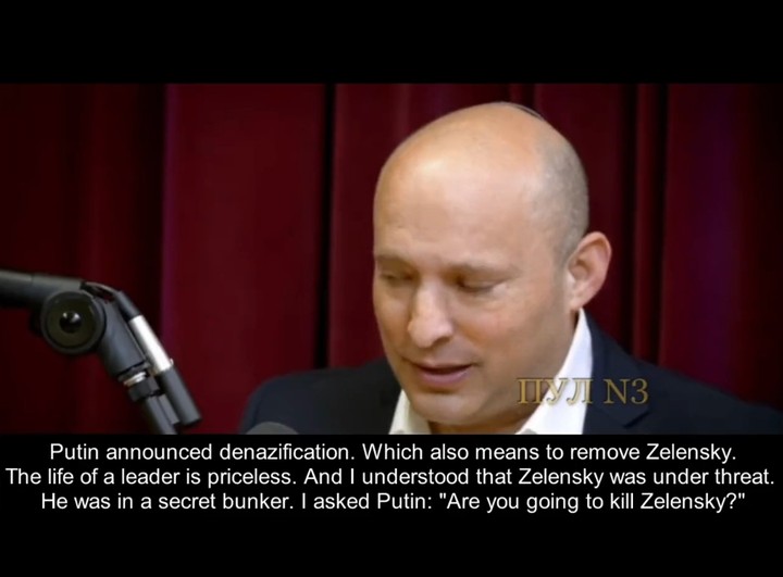 I Asked Putin: Will You Kill Zelensky? He Said No & Gave Me His Word - Israel PM