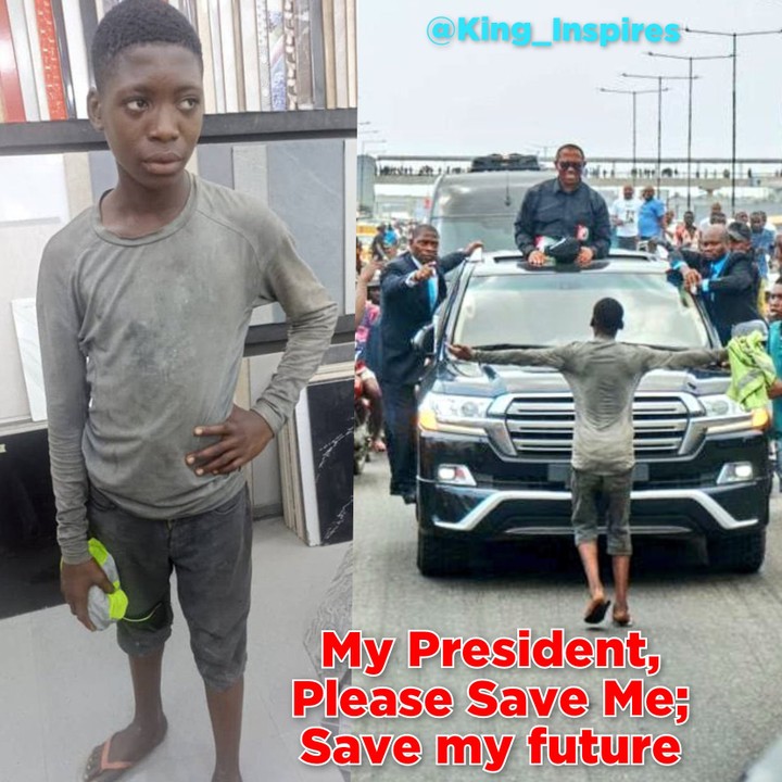 Viral Boy At Obi-Datti Lagos Rally Is 15 Years Old