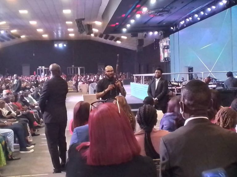 Pastor Uche Aigbe Brings AK 47 To House on the Rock Altar