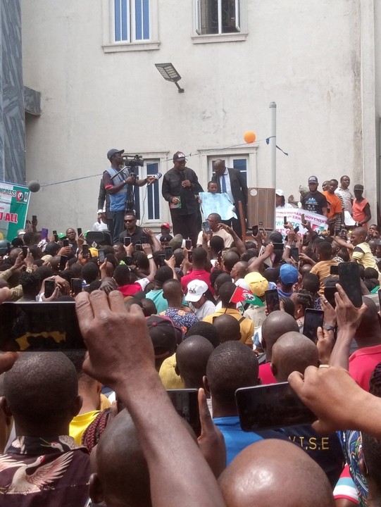 Peter Obi Campaigns In Trade Fair Complex, Lagos