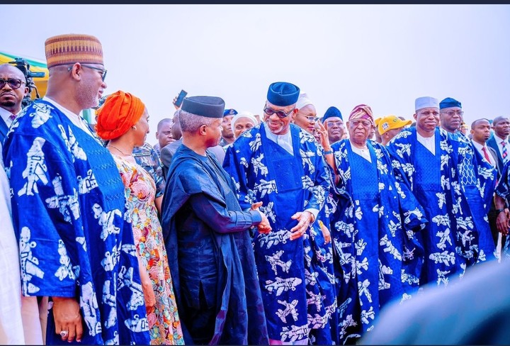 Osinbajo Inspects Maiden Landing Of Cargo Plane In Ikenne, Ogun State