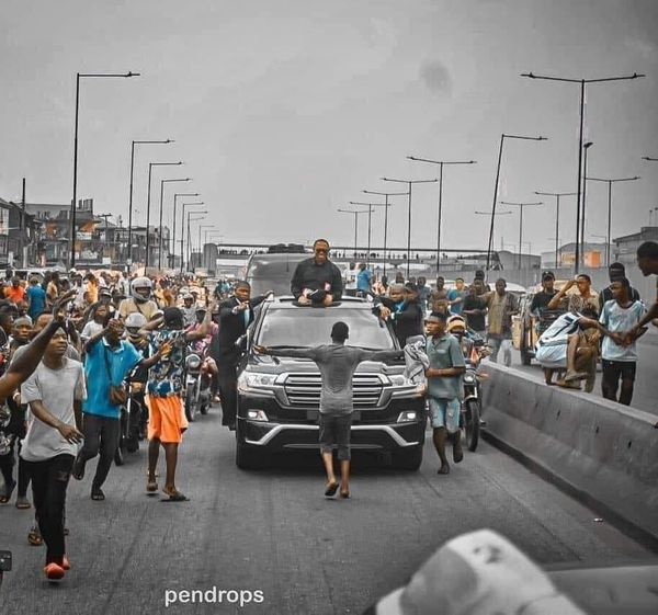 Viral Photo Of Boy Who Stood In Front Of Obi’s Convoy At Lagos Rally Fraudulently Put Up For Sale