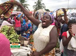 Traders at Oseokwodu Protest Against Embezzlement Sanitation Levy, Stallage Fees by Previous Administration