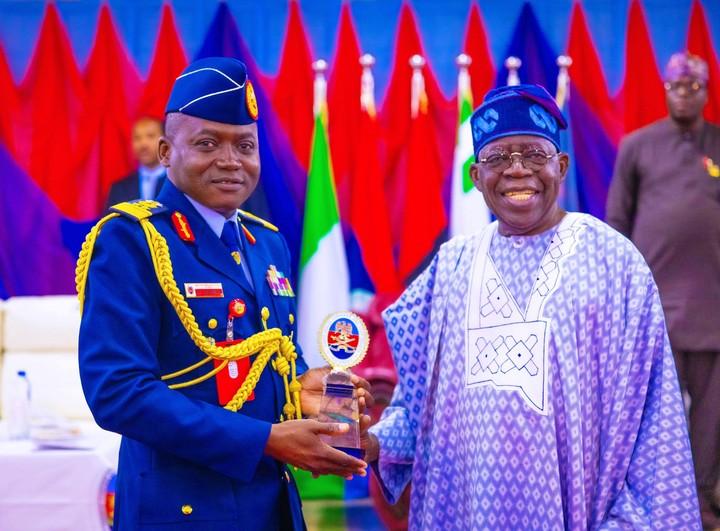 Tinubu Attends The Senior Course 25 Graduation AFCSC , Jaji