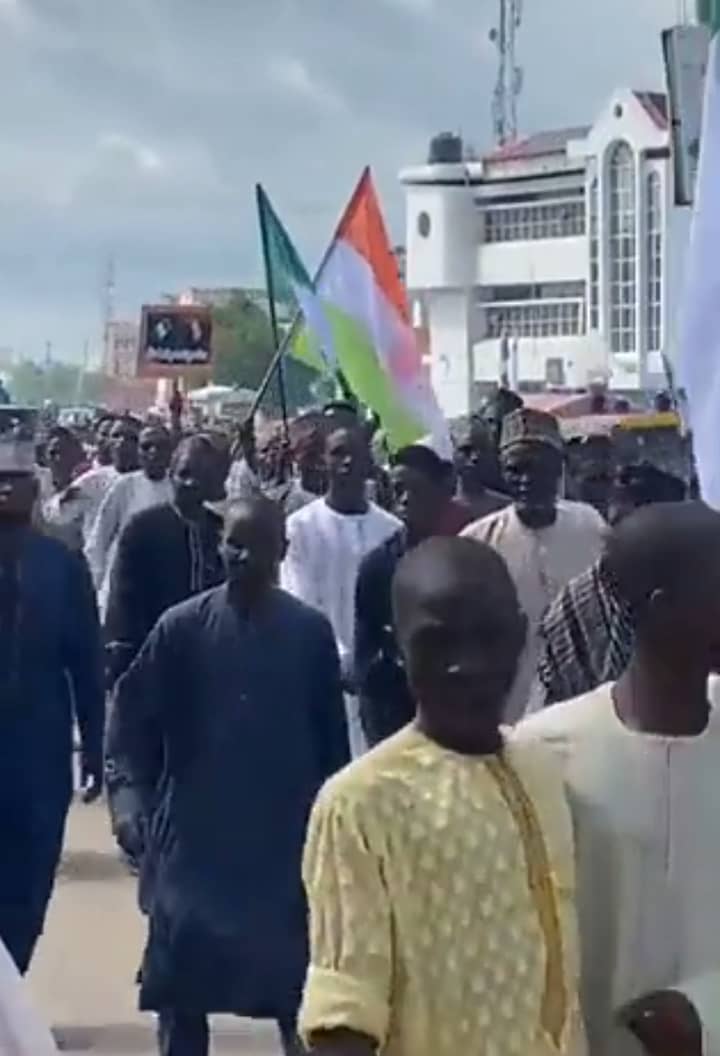 Kano Residents Protest Over Planned Military Intervention In Niger