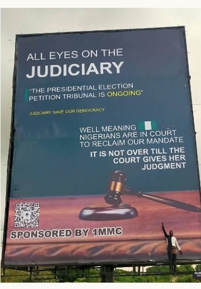 FG Sacks Advertising Standard Panel Over ‘All Eyes On The Judiciary’ Billboard