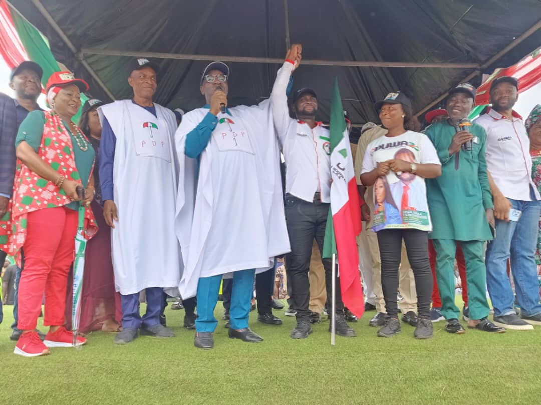 LG Polls: Obaseki Leads PDP Campaign Train To Canvass For Votes