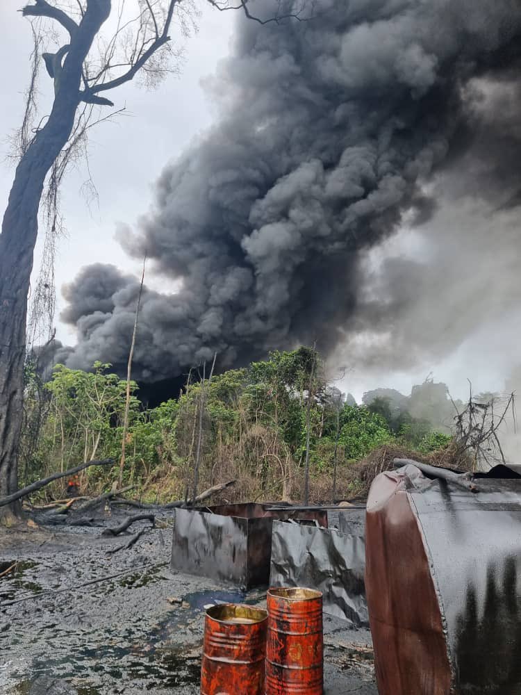 Troops Destroy Massive Illegal Refinery In Delta State