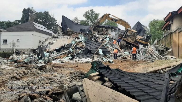 First Unapproved Building Demolished At Wuse, As Wike Begins Work In Abuja