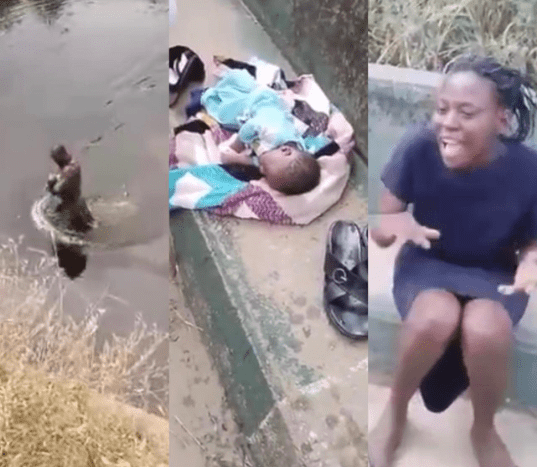 Video of baby thrown into river along badagry, rescued